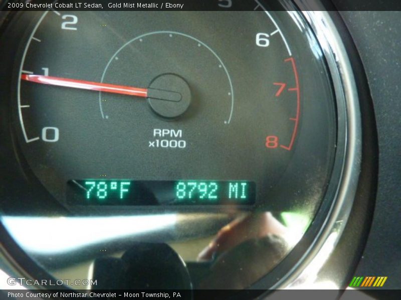 Gold Mist Metallic / Ebony 2009 Chevrolet Cobalt LT Sedan
