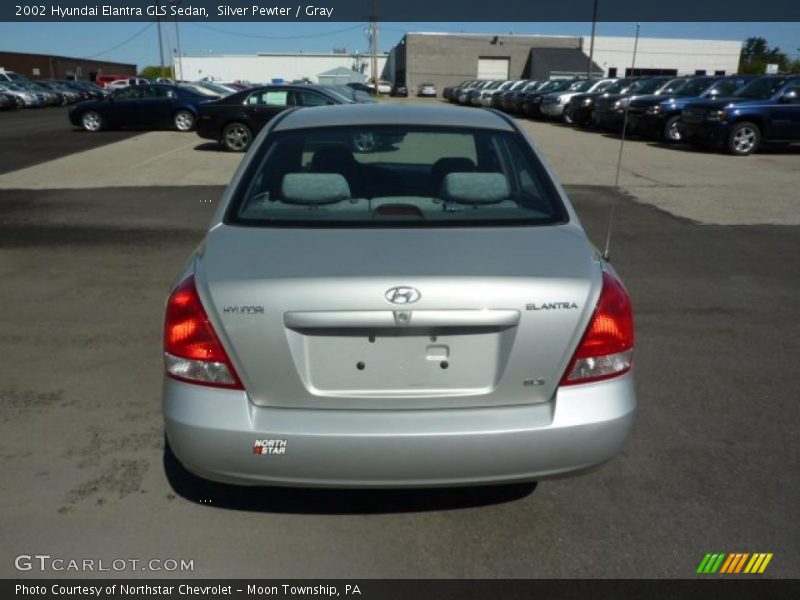 Silver Pewter / Gray 2002 Hyundai Elantra GLS Sedan