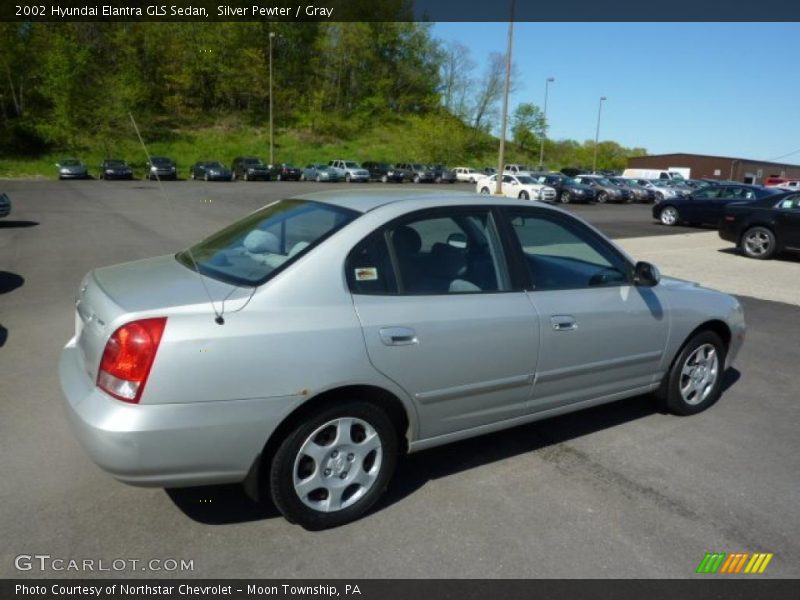 Silver Pewter / Gray 2002 Hyundai Elantra GLS Sedan