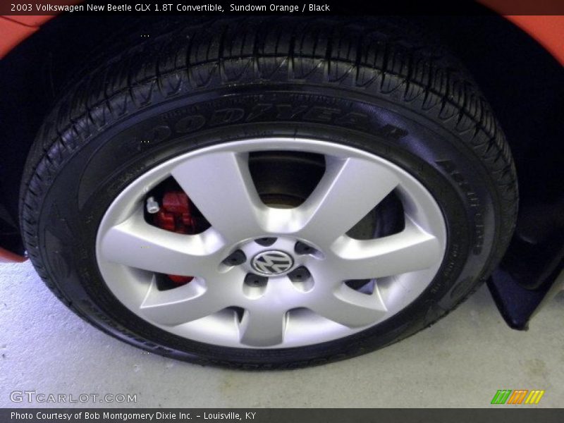 Sundown Orange / Black 2003 Volkswagen New Beetle GLX 1.8T Convertible