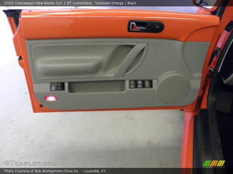 Sundown Orange / Black 2003 Volkswagen New Beetle GLX 1.8T Convertible