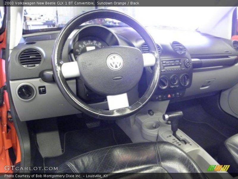 Sundown Orange / Black 2003 Volkswagen New Beetle GLX 1.8T Convertible