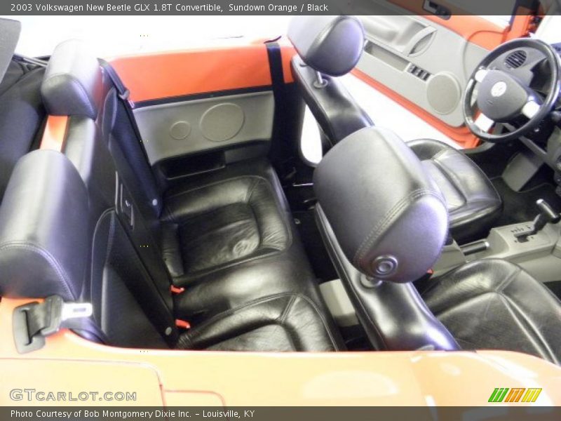 Sundown Orange / Black 2003 Volkswagen New Beetle GLX 1.8T Convertible