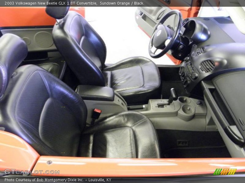 Sundown Orange / Black 2003 Volkswagen New Beetle GLX 1.8T Convertible