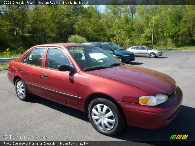 Medium Red Metallic / Light Neutral 2002 Chevrolet Prizm