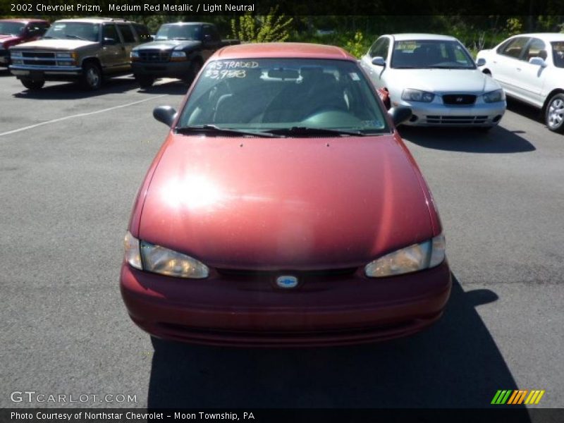 Medium Red Metallic / Light Neutral 2002 Chevrolet Prizm