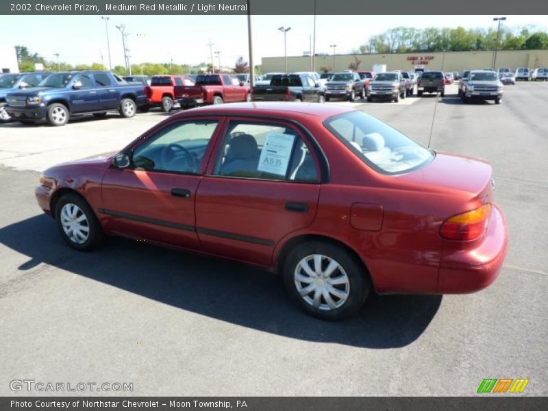 Medium Red Metallic / Light Neutral 2002 Chevrolet Prizm