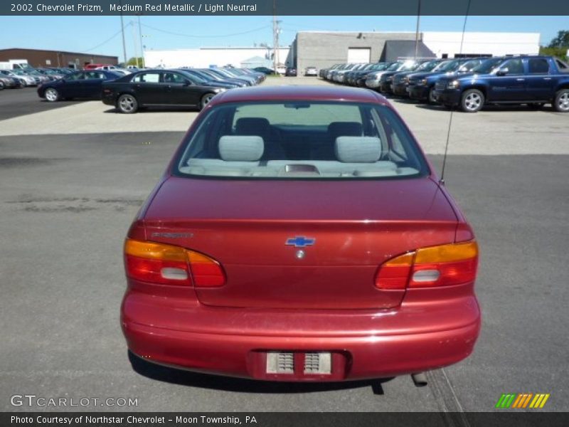 Medium Red Metallic / Light Neutral 2002 Chevrolet Prizm