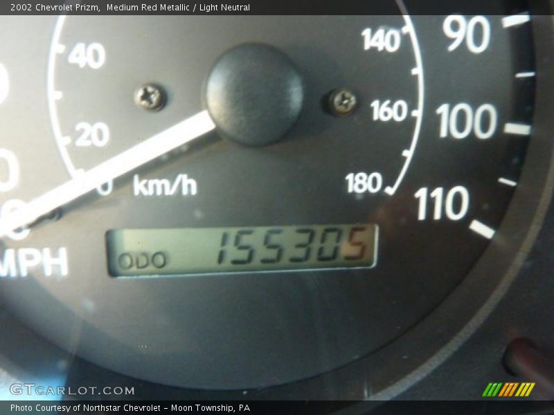 Medium Red Metallic / Light Neutral 2002 Chevrolet Prizm