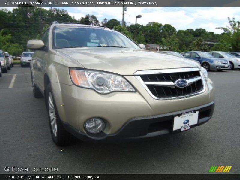 Harvest Gold Metallic / Warm Ivory 2008 Subaru Outback 3.0R L.L.Bean Edition Wagon