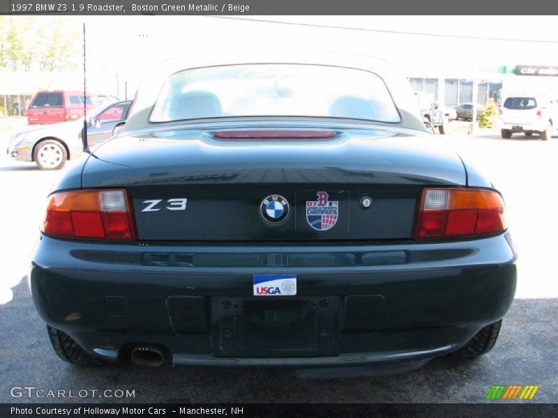 Boston Green Metallic / Beige 1997 BMW Z3 1.9 Roadster