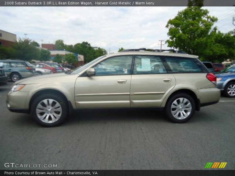 Harvest Gold Metallic / Warm Ivory 2008 Subaru Outback 3.0R L.L.Bean Edition Wagon
