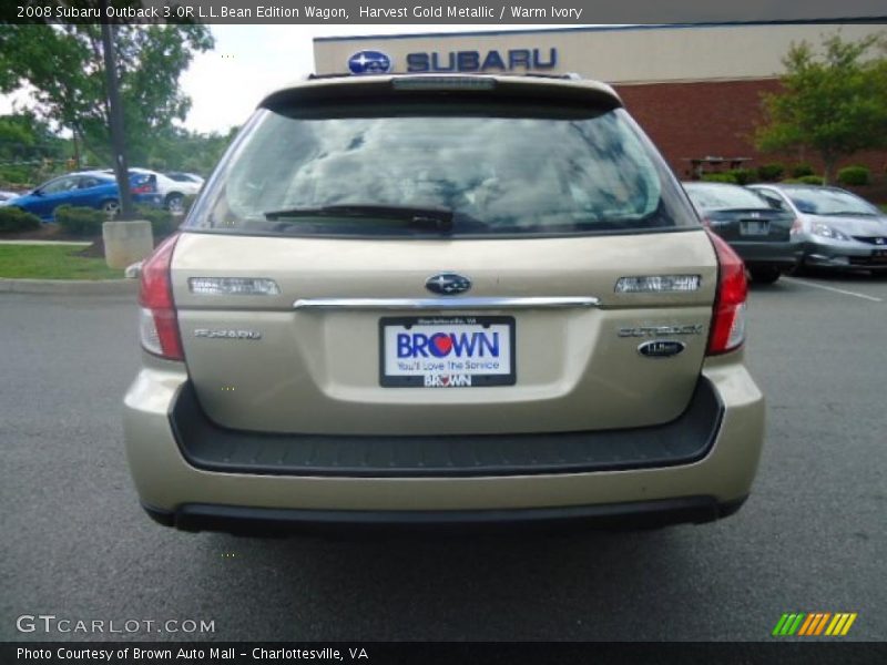 Harvest Gold Metallic / Warm Ivory 2008 Subaru Outback 3.0R L.L.Bean Edition Wagon