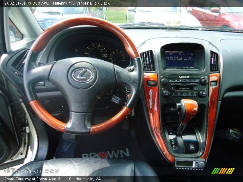 Millennium Silver Metallic / Black 2002 Lexus RX 300 AWD
