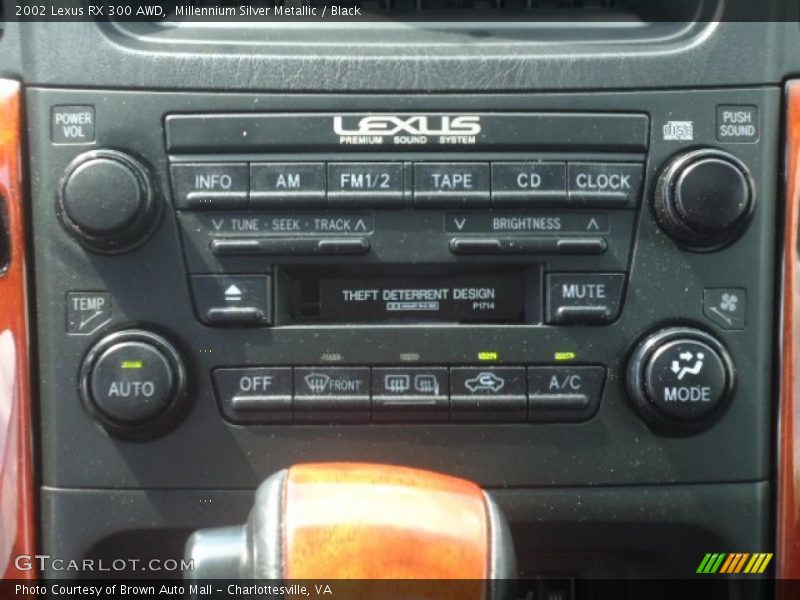 Millennium Silver Metallic / Black 2002 Lexus RX 300 AWD