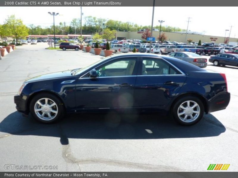 Blue Chip / Light Titanium/Ebony 2008 Cadillac CTS 4 AWD Sedan