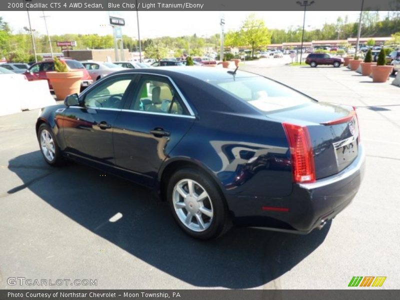 Blue Chip / Light Titanium/Ebony 2008 Cadillac CTS 4 AWD Sedan