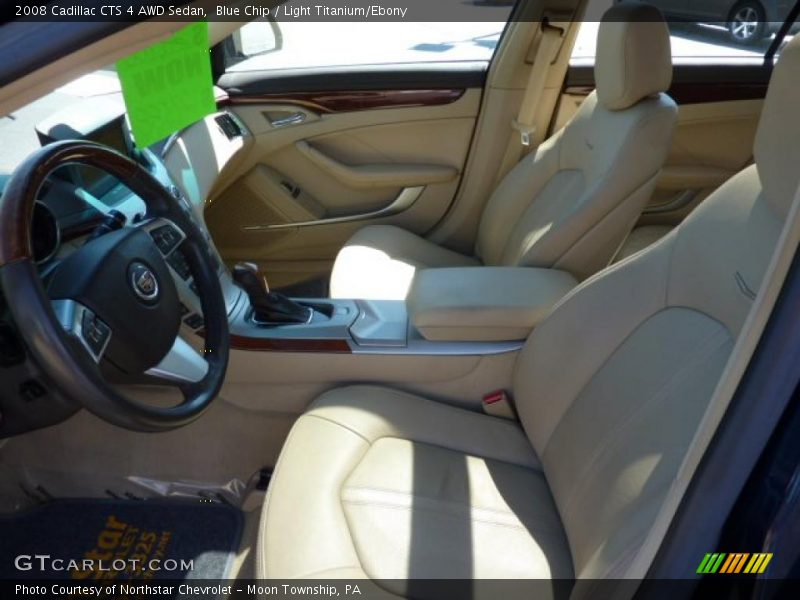 Blue Chip / Light Titanium/Ebony 2008 Cadillac CTS 4 AWD Sedan