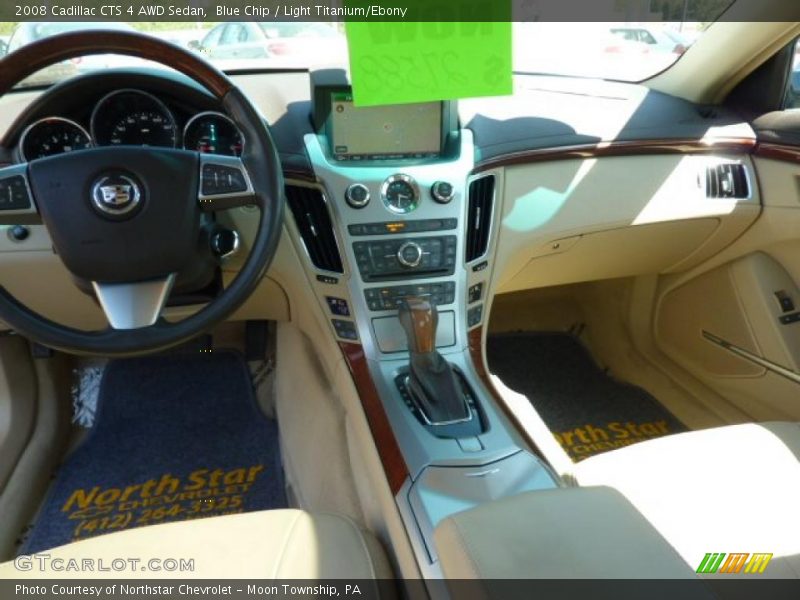 Blue Chip / Light Titanium/Ebony 2008 Cadillac CTS 4 AWD Sedan