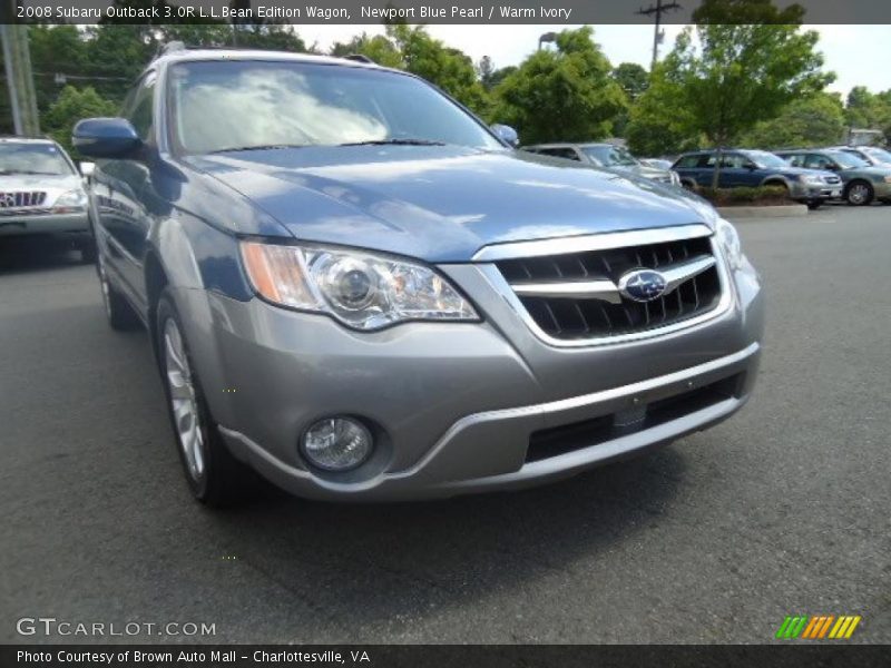 Newport Blue Pearl / Warm Ivory 2008 Subaru Outback 3.0R L.L.Bean Edition Wagon