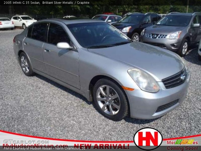 Brilliant Silver Metallic / Graphite 2005 Infiniti G 35 Sedan