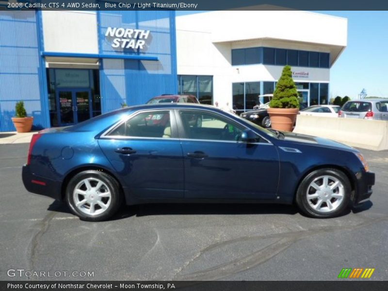 Blue Chip / Light Titanium/Ebony 2008 Cadillac CTS 4 AWD Sedan