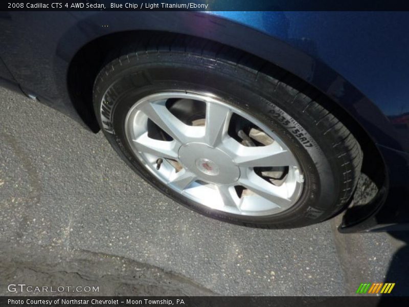 Blue Chip / Light Titanium/Ebony 2008 Cadillac CTS 4 AWD Sedan