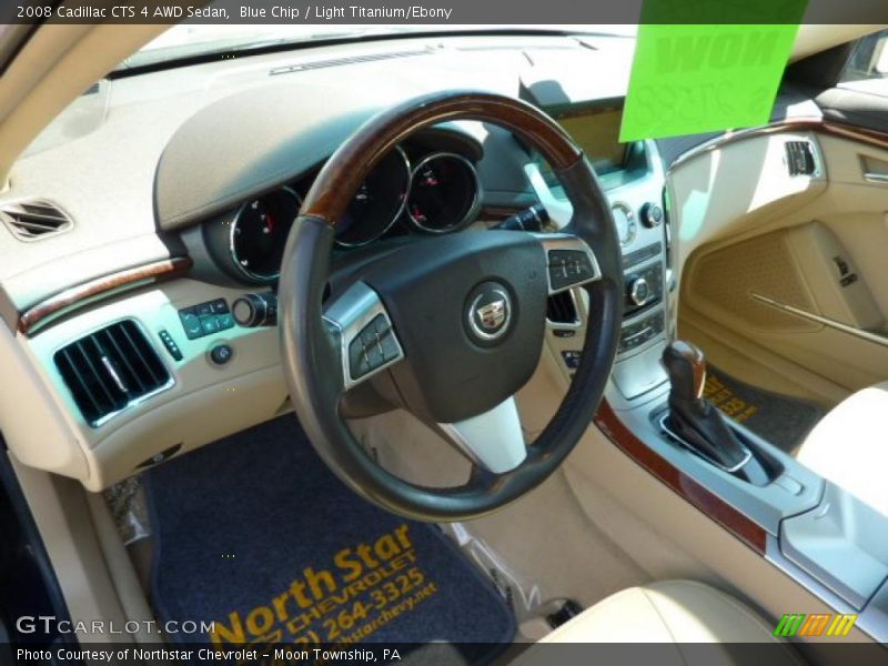 Blue Chip / Light Titanium/Ebony 2008 Cadillac CTS 4 AWD Sedan