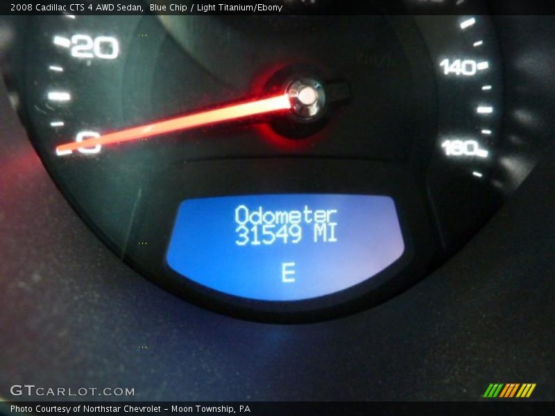 Blue Chip / Light Titanium/Ebony 2008 Cadillac CTS 4 AWD Sedan