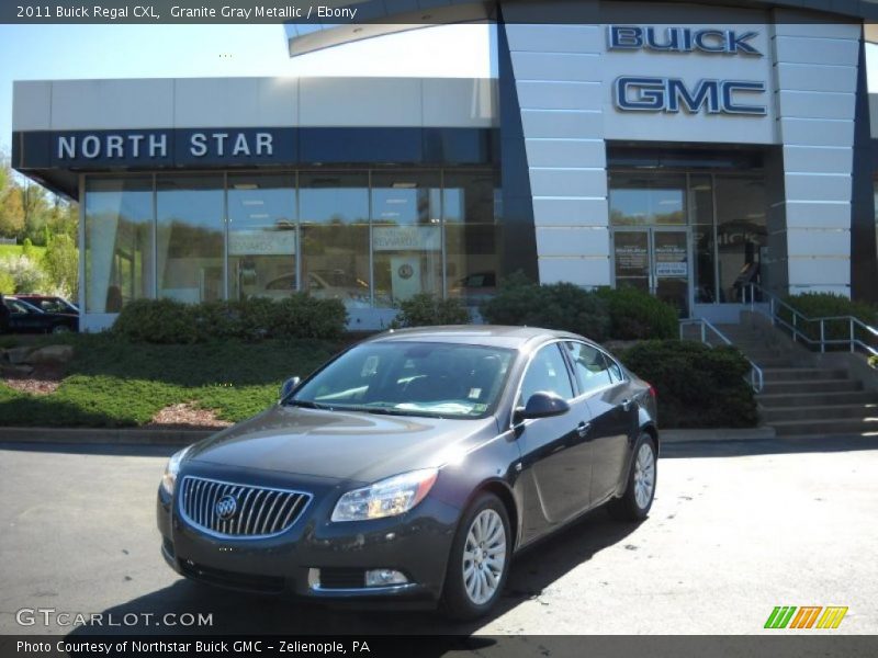 Granite Gray Metallic / Ebony 2011 Buick Regal CXL