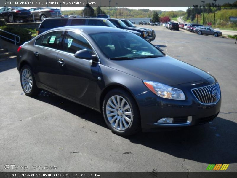 Granite Gray Metallic / Ebony 2011 Buick Regal CXL