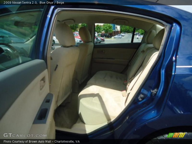 Blue Onyx / Beige 2009 Nissan Sentra 2.0