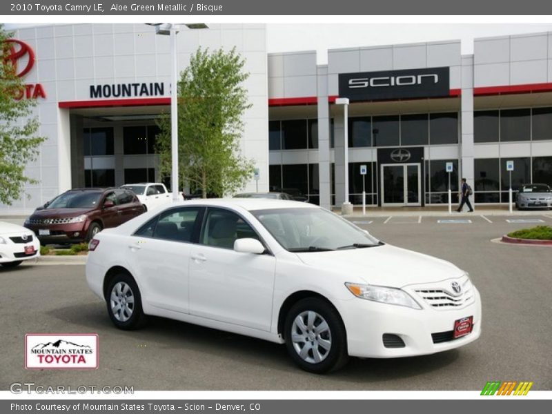 Aloe Green Metallic / Bisque 2010 Toyota Camry LE