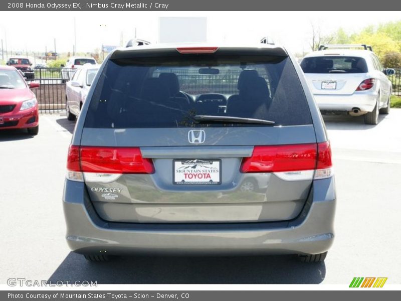 Nimbus Gray Metallic / Gray 2008 Honda Odyssey EX
