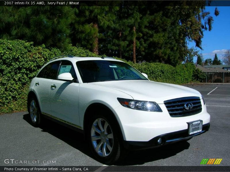 Ivory Pearl / Wheat 2007 Infiniti FX 35 AWD