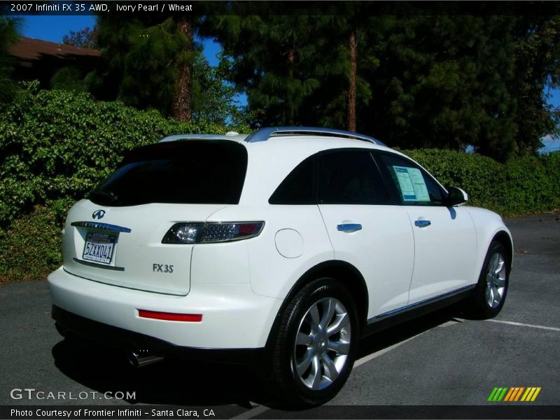 Ivory Pearl / Wheat 2007 Infiniti FX 35 AWD