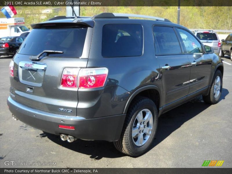 Cyber Gray Metallic / Ebony 2011 GMC Acadia SLE AWD