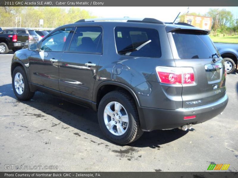 Cyber Gray Metallic / Ebony 2011 GMC Acadia SLE AWD