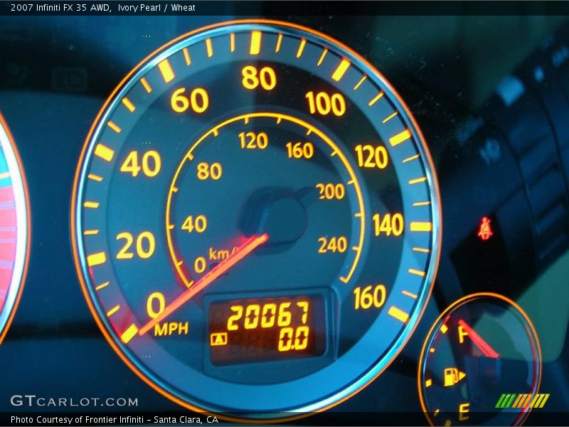 Ivory Pearl / Wheat 2007 Infiniti FX 35 AWD