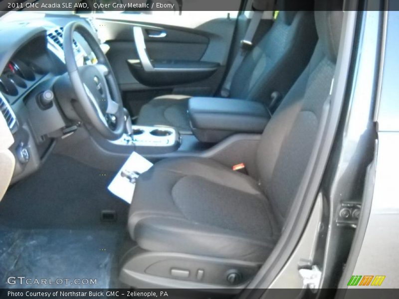 Cyber Gray Metallic / Ebony 2011 GMC Acadia SLE AWD