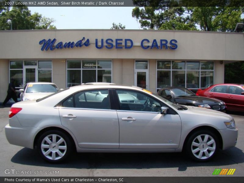Silver Birch Metallic / Dark Charcoal 2007 Lincoln MKZ AWD Sedan