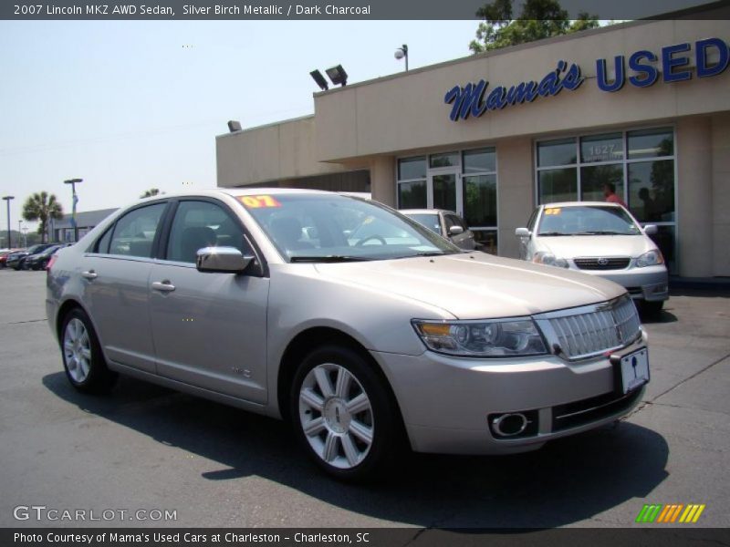 Silver Birch Metallic / Dark Charcoal 2007 Lincoln MKZ AWD Sedan