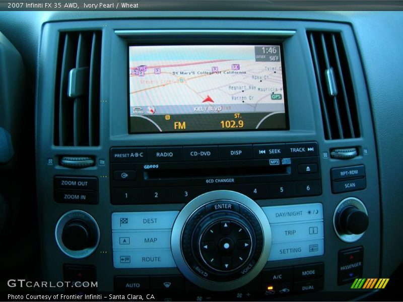 Ivory Pearl / Wheat 2007 Infiniti FX 35 AWD