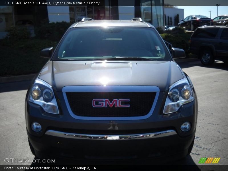 Cyber Gray Metallic / Ebony 2011 GMC Acadia SLE AWD