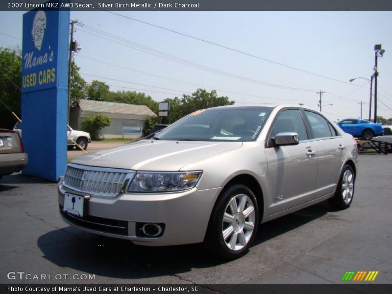 Silver Birch Metallic / Dark Charcoal 2007 Lincoln MKZ AWD Sedan