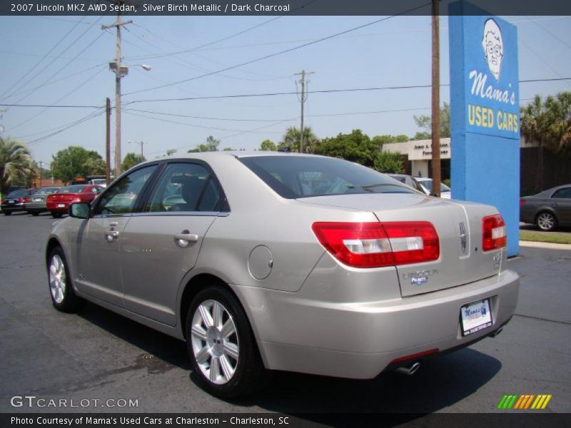 Silver Birch Metallic / Dark Charcoal 2007 Lincoln MKZ AWD Sedan