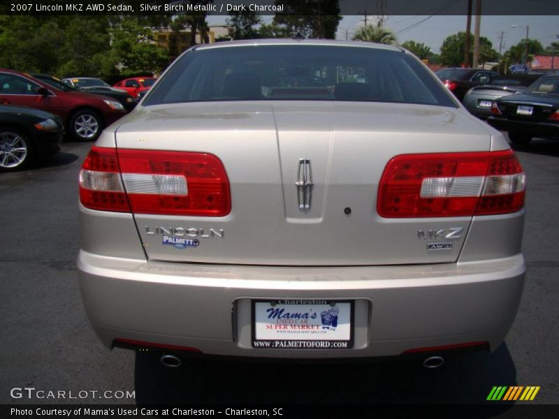 Silver Birch Metallic / Dark Charcoal 2007 Lincoln MKZ AWD Sedan
