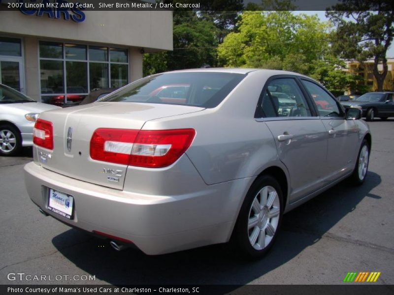 Silver Birch Metallic / Dark Charcoal 2007 Lincoln MKZ AWD Sedan