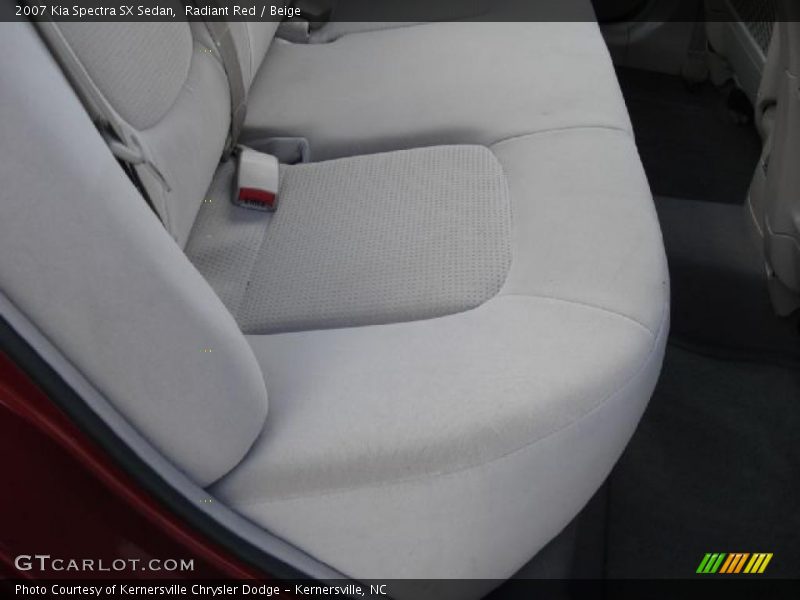 Radiant Red / Beige 2007 Kia Spectra SX Sedan