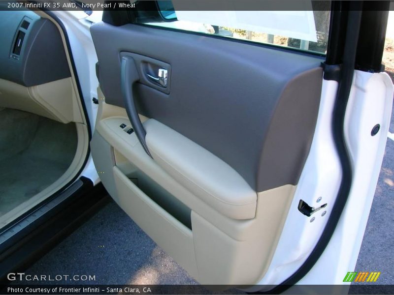 Ivory Pearl / Wheat 2007 Infiniti FX 35 AWD
